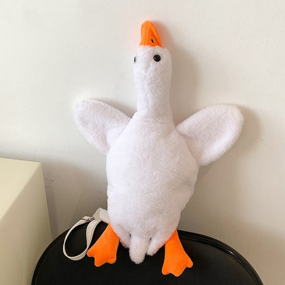 Cute Duck & Goose Shaped Soft Plush Purse Shoulder Bag