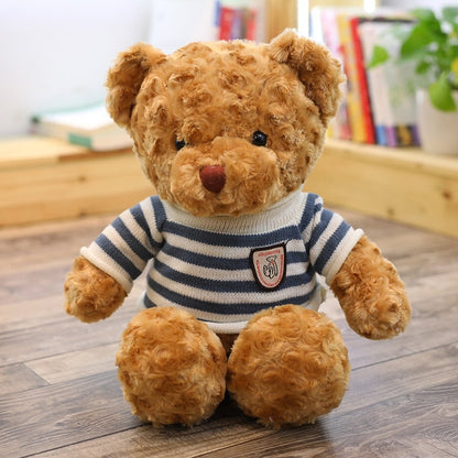 Cute Teddy Bears in Hoodie Jumpuit Stuffed Plush Doll Gift