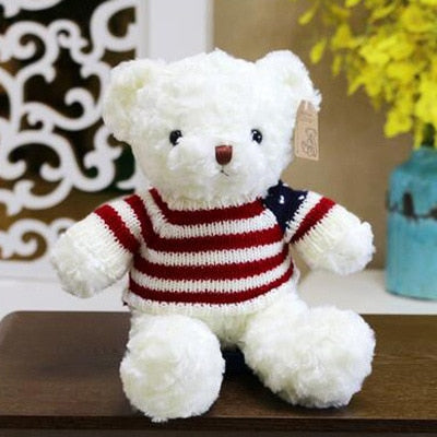 Cute Teddy Bears in Hoodie Jumpuit Stuffed Plush Doll Gift