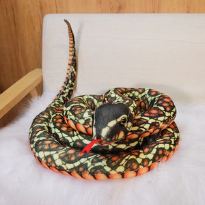 Lifelike Python Snake Giant Long Stuffed Plushie Doll Toy Gift