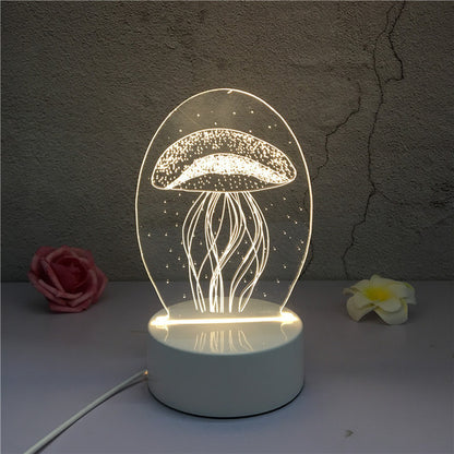 Creative 3D Illusion LED Night Lights Lamp Home Decor