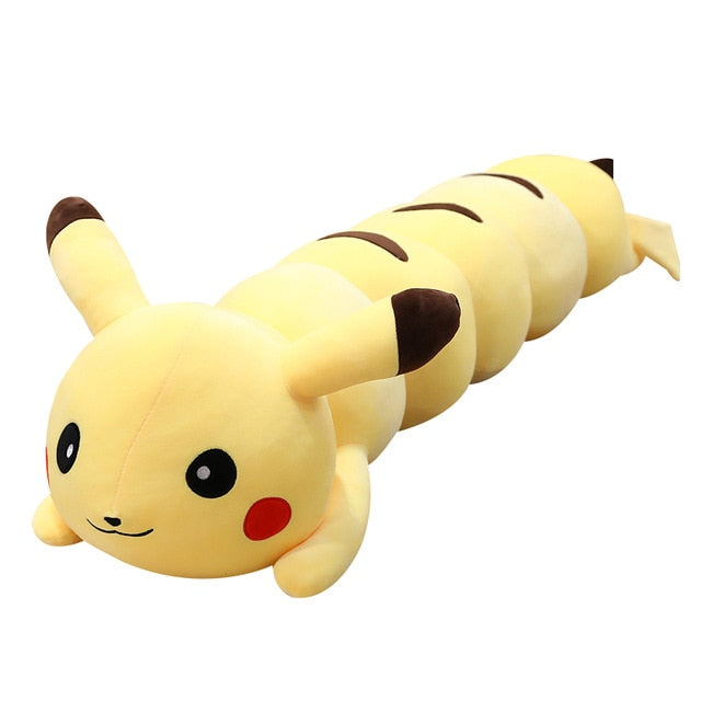 Very Long Pikachu Pokemon Centipede Plushie Stuffed Pillow Doll Gift