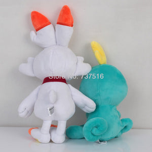 Cute Grookey Sobble Scorbunny Ear Plush Stuffed Dolls