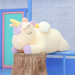 Fluffy Fatty Unicorn Flying Wings Super Soft Plush Stuffed Doll Gift