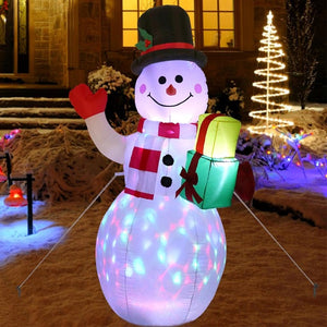 Christmas Santa Snowman Inflatable LED Night Light Outdoor Decor