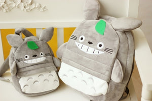 Cute Soft Totoro Plush Backpack School Bag for Children