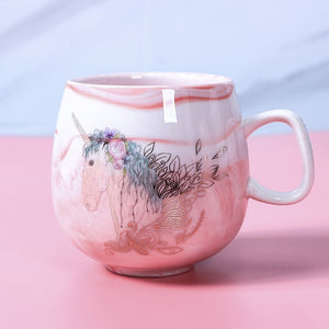 Cute Marble Ceramic  Coffee Mugs Cup