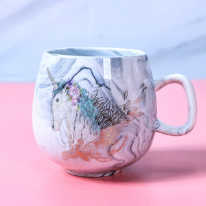 Cute Marble Ceramic  Coffee Mugs Cup