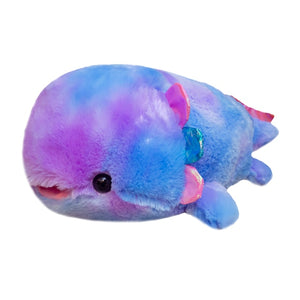 Rainbow Colour Axolotl Fish Cynops Dinosaur Stuffed Plushie Doll
