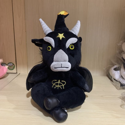 Cute Black Magic Pentacle Cthulu Baphomet Plush Stuffed Doll GIft