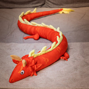 Elements Dragons Large Size Stuffed Plush Long Pillow Toy Doll
