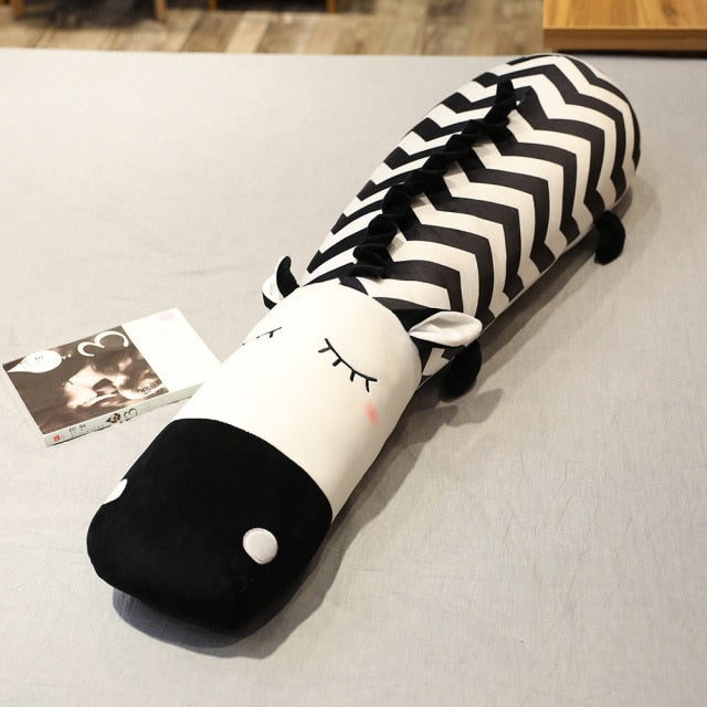 Cartoon Sleeping Animal Long Pillow Soft Plush Stuffed Doll Gift for Kid