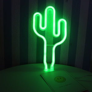 Cute LED Neon Sign Night Lights Soft Light Wall Decor Lamp