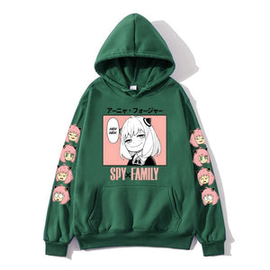Anime Anya Forger Spy X Family Long Sleeve Hoodies Sweatshirts