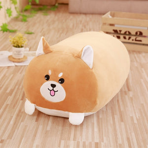 Sweet Cuddly Animal Round Plush Stuffed Pillow Doll Toy