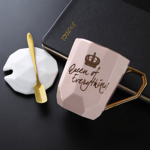 Queen of verything Natural Marble Porcelain Coffee Mug