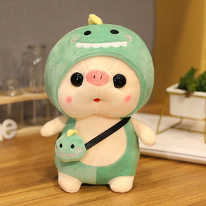 Cute Baby Pig Cosplay Monster Fruit Soft Plush Stuffed Toys Doll