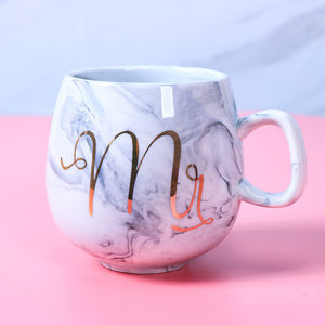 Cute Marble Ceramic  Coffee Mugs Cup