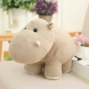 Cute Elephant & Hippo Soft Plush Stuffed Doll Toys for Children