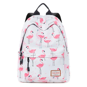 Beautiful Flamingo 14 Inch Laptop Backpack Bookbag