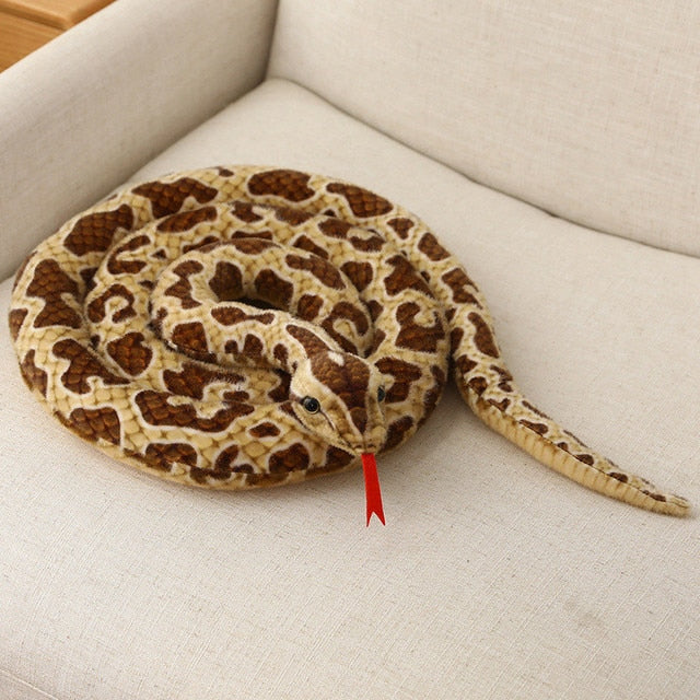 Lifelike Python Snake Giant Long Stuffed Plushie Doll Toy Gift