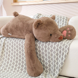 Cute Lying Sleeping Long Arm Polar Bear Soft Plush Stuffed Pillow Doll Toy
