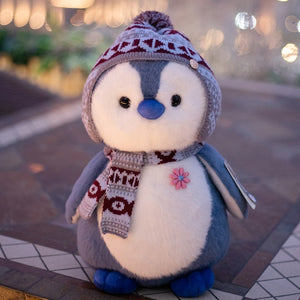 Lovely Penguin with Scarf Soft Plush Stuffed Doll Birthday Gift