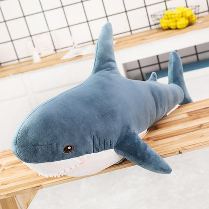 Cute Cartoon Shark Large Size Soft Plush Long Cushion Pillow Doll Gift