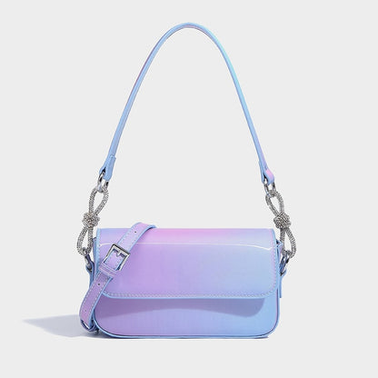 Colorful Laser Rainbow Mini Clutch Shoulder Bag Handbag