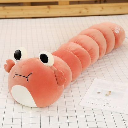 Colorful Animal Transsform Caterpillar Plush Stuffed Pillow Cushion Doll