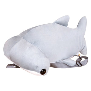 Cute Cartoon Hammerhead Shark Shape Children Plush Backpack School Bag