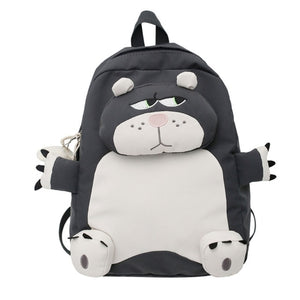 Funny Cartoon Bear Casual School Bag Backpack