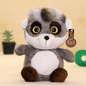 Cute Big Eyes Raccoon Soft Plush Stuffed Pillow Doll