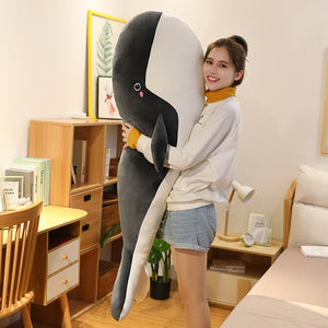 Cute Cartoon Giant Sea Whale Soft Plush Stuffed Pillow Doll