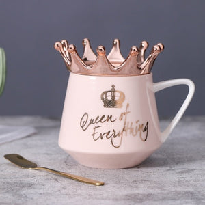 Queen of Everything Crown Milk Coffee Mug Cup