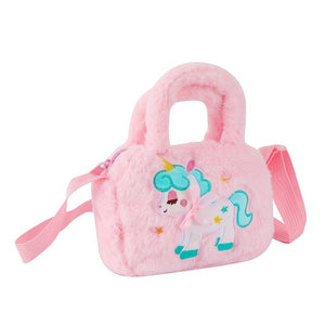 Cute Princess Unicorn Mini Plush Coin Purse Handbag for Girls