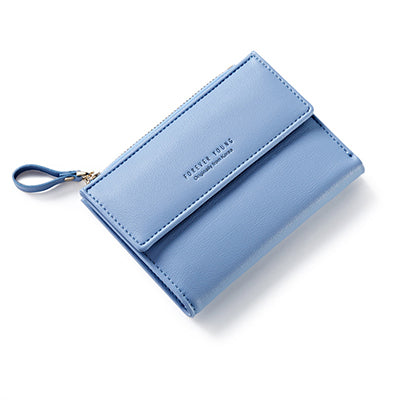 Mini Short Letter Print  Wallet Fold Coin Purse Wallet