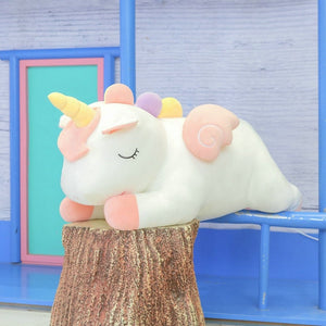 Fluffy Fatty Unicorn Flying Wings Super Soft Plush Stuffed Doll Gift