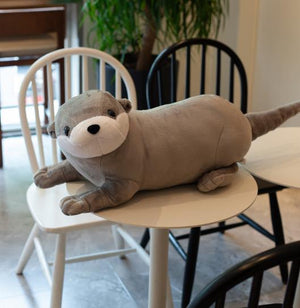 Lovely Realistic Otter Soft Plush Stuffed Dolls Pillow Decor Gift