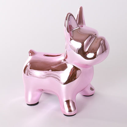 Lovely French Bulldog Ceramic Piggy Bank Desktop Adornment Craft