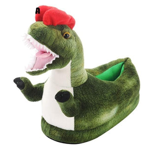 Fatty Dinosaur T- Rex Triceratops Indoor Slippers Shoes