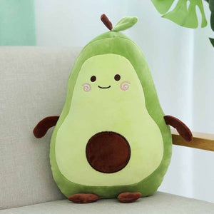 Cute Green Avocado Fruit Large Size Stuffed Plush Doll Cushion Pillow
