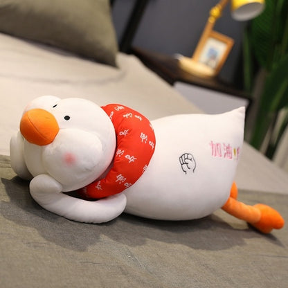 Super Cute Baby Duck Lying Plush Stuffed Doll Pillow Cushion Gifts