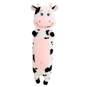 Lovely Milk Cow Large Size Stuffed Plush Long Pillow Doll Gift