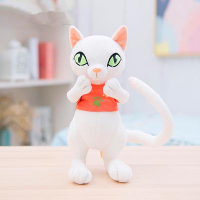 Lovely Orange/Green Eye Cat Plush Toy Stuffed Doll
