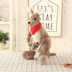 Cute Kangaroo Soft Filled Plush Stuffed Doll Toy Children Gift