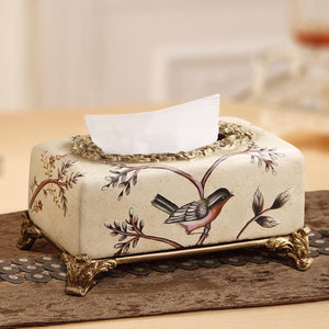 Beautiful Vintage Luxury Resin Tissue Box Holder