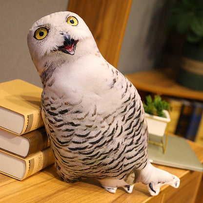 Real Life Simulation Owl Eagle Bird Stuffed Plush Pillow Doll