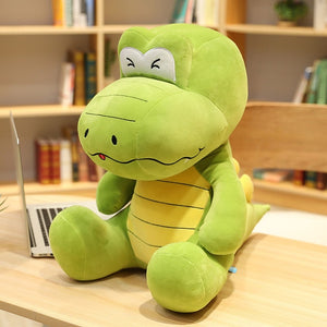 Lovely Cartoon Sitting Crocodile Plush Toy Doll