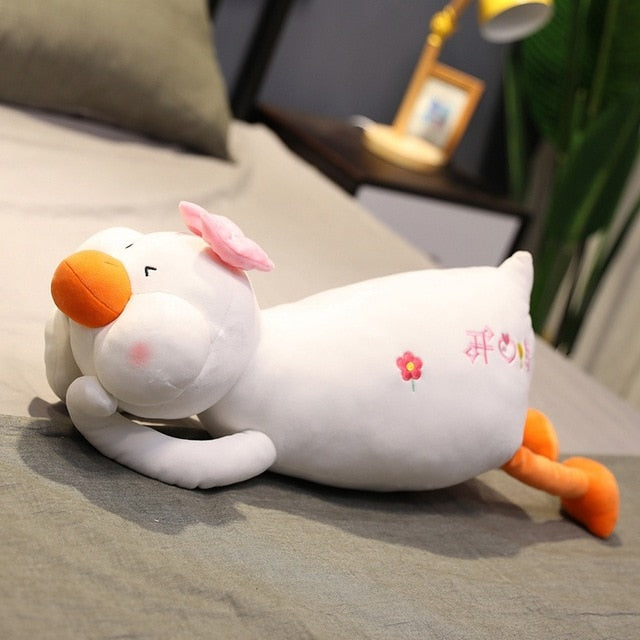 Super Cute Baby Duck Lying Plush Stuffed Doll Pillow Cushion Gifts